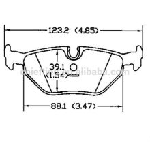 D396 34 21 1 158 266 für BMW Wiesmann deutsche Bremsbeläge